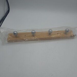 IKEA FLANG Solid Pine Wood Tie Belt Closet Hanger Hook 12.5 x 1.97 inches